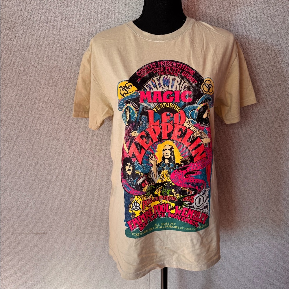 Led Zeppelin Graphic Tee - Cream